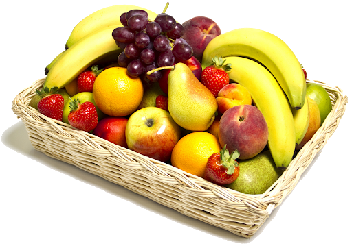 Basket Fresh Fruit Transparent PNG Image