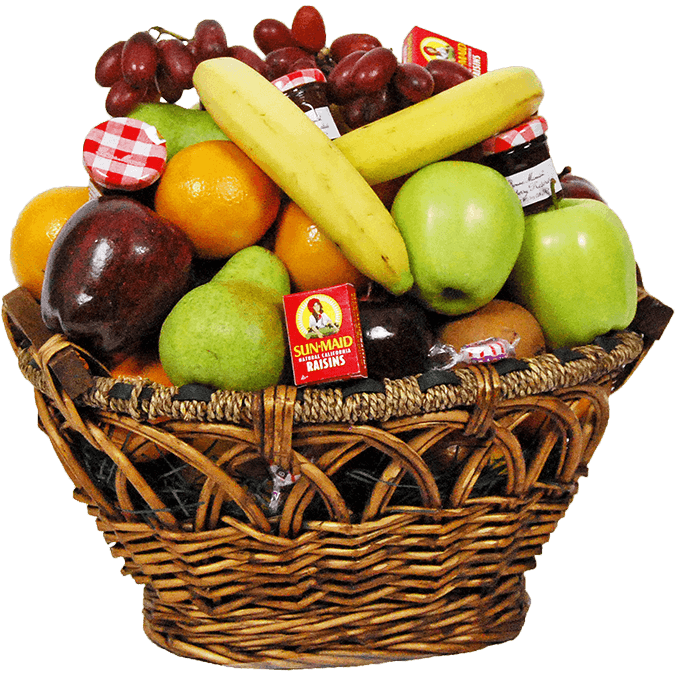 Basket Fresh Fruit Transparent PNG Image