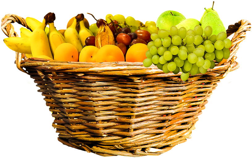 Basket Fruit Closeup Transparent PNG Image