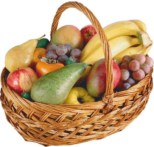 Basket Fruit Closeup Transparent PNG Image