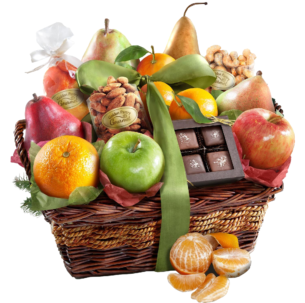Basket Fruit Transparent PNG Image