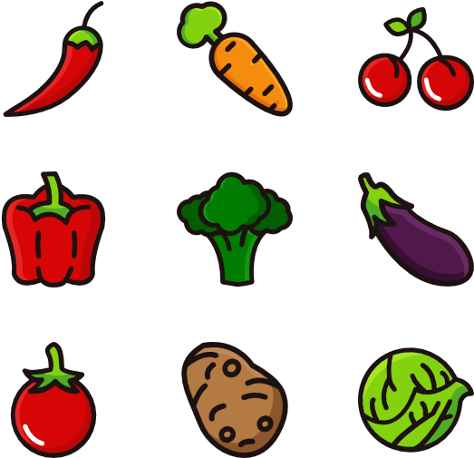 And Vegetables Fruits Transparent PNG Image