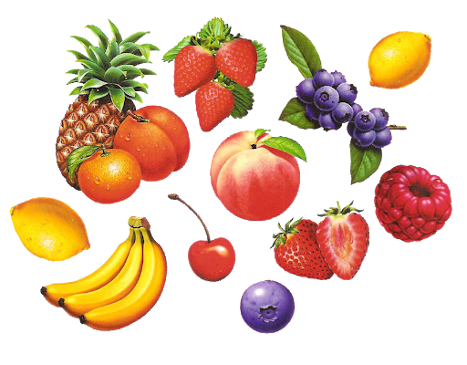 Healthy Fruits File Transparent PNG Image