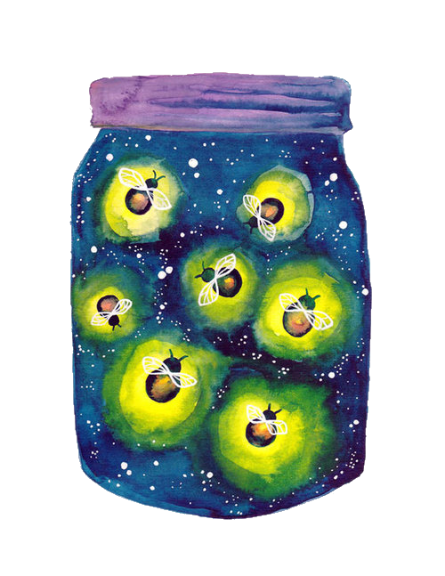 Firefly Fruit Jar Mason Transparent PNG Image