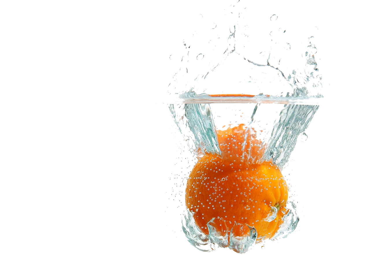 Fruit Water Splash Transparent PNG Image