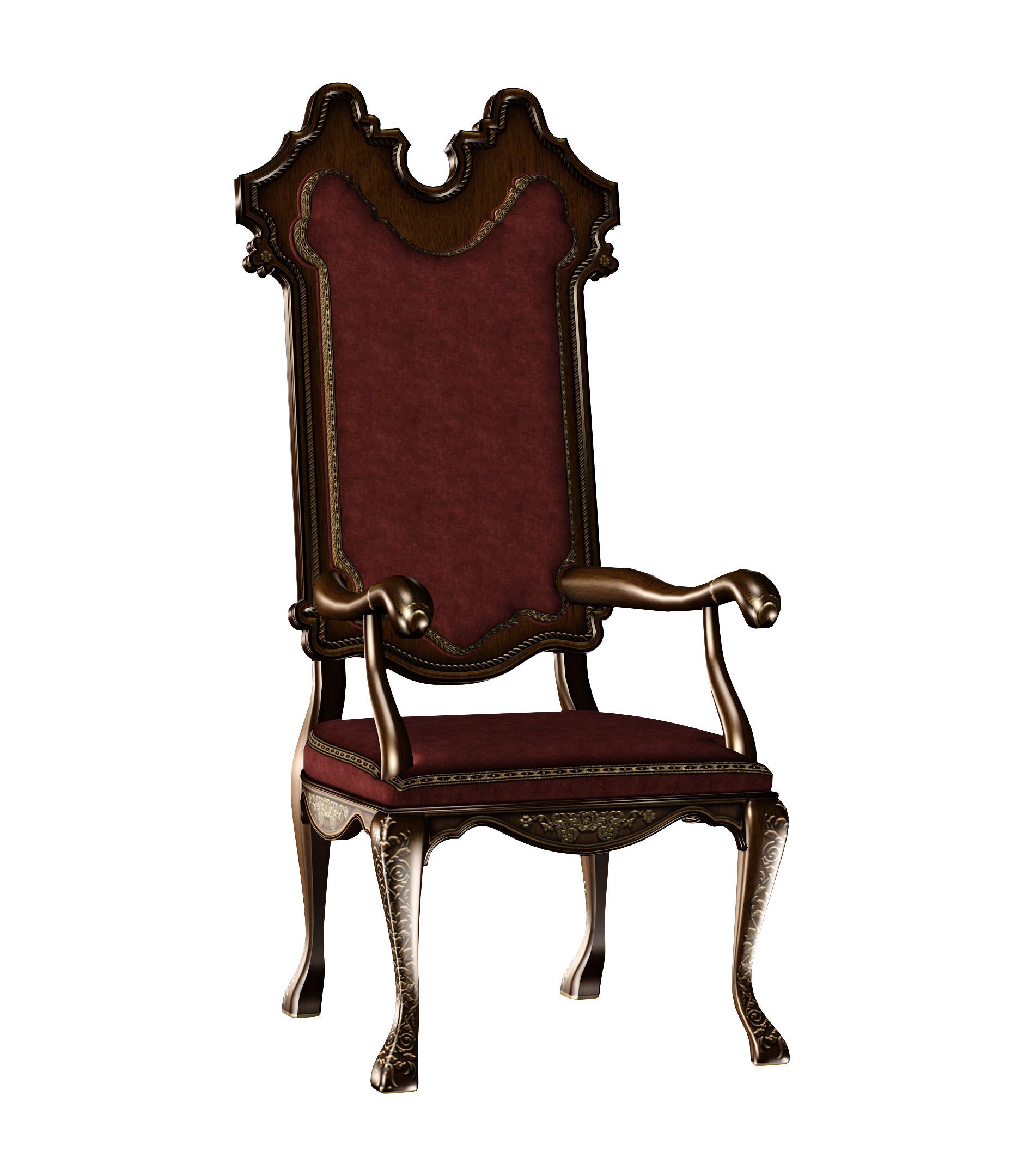 Antique Table Chair Seat Transparent PNG Image