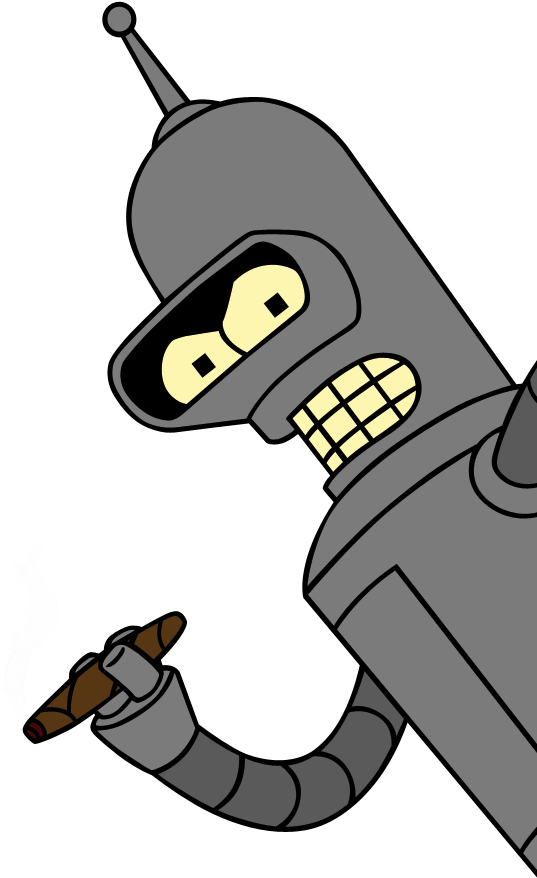 Futurama Robot Bender Transparent PNG Image