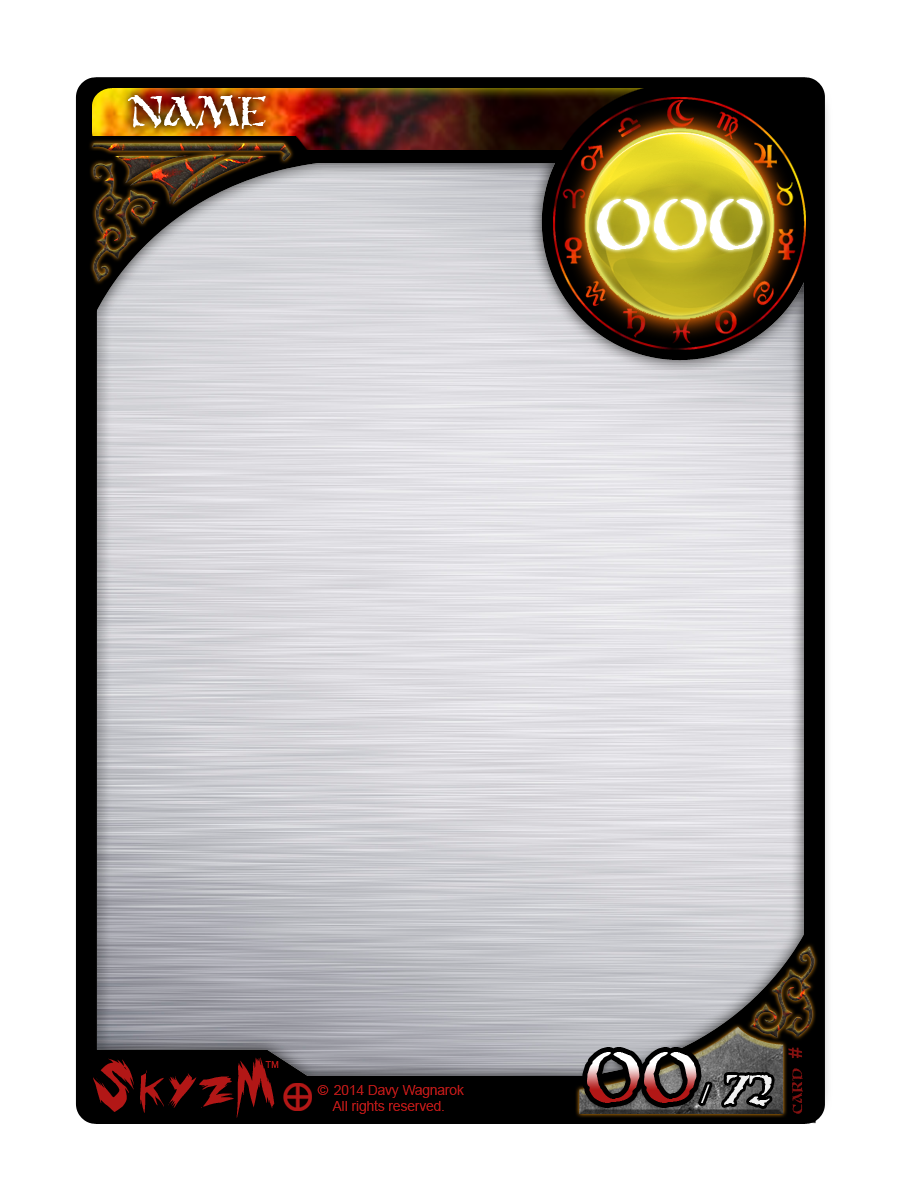 Collectable Frame Trading Template Cards Playing Transparent PNG Image