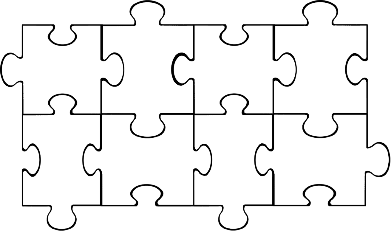 Puzzle Jigsaw Art Line Point Transparent PNG Image