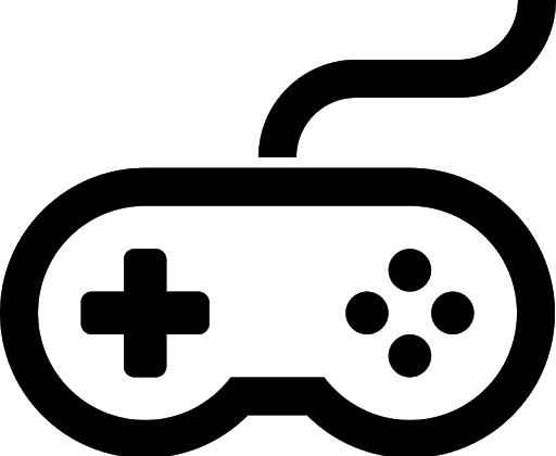 Silhouette Gamepad Transparent PNG Image