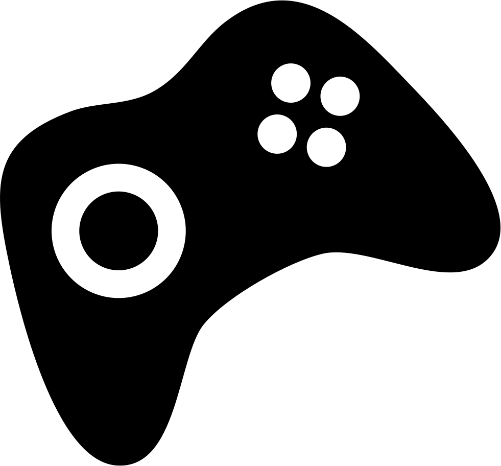 Silhouette Gamepad Transparent PNG Image