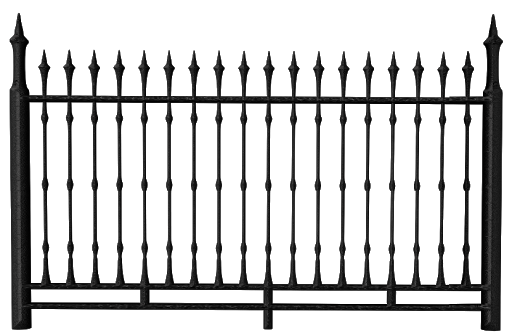 Steel Gate Black Transparent PNG Image