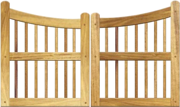 Brown Wood Gate Transparent PNG Image