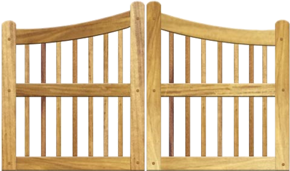 Brown Wood Gate Transparent PNG Image