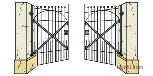 Gate Entrance Open Transparent PNG Image