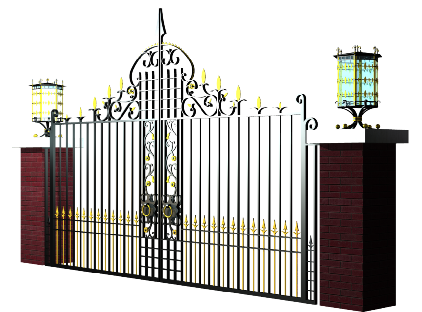 Steel Gate Metal Transparent PNG Image