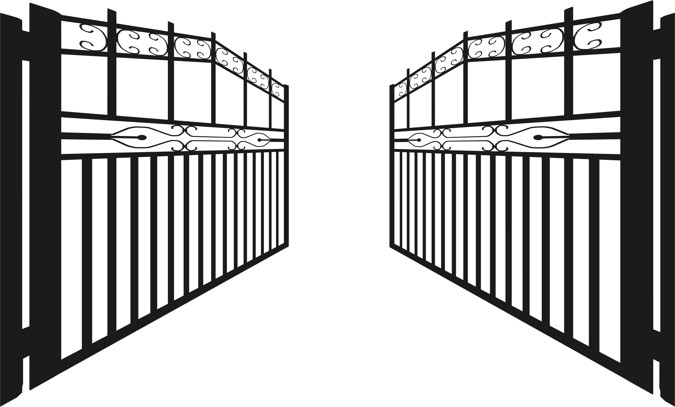 Gate Open Transparent PNG Image
