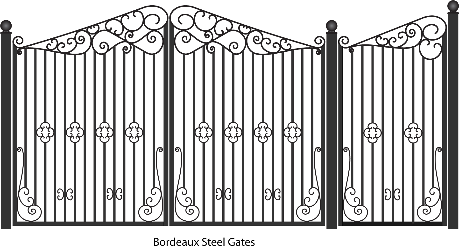 Steel Gate Transparent PNG Image