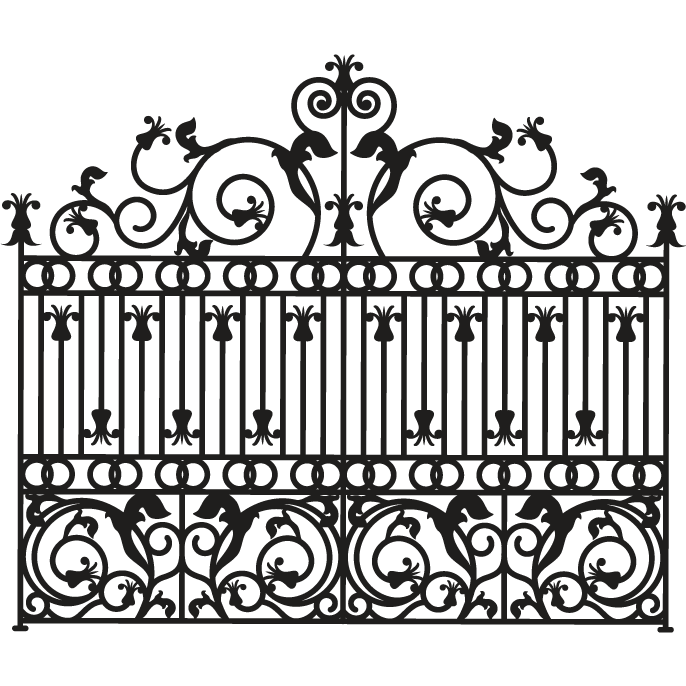 Steel Gate Transparent PNG Image