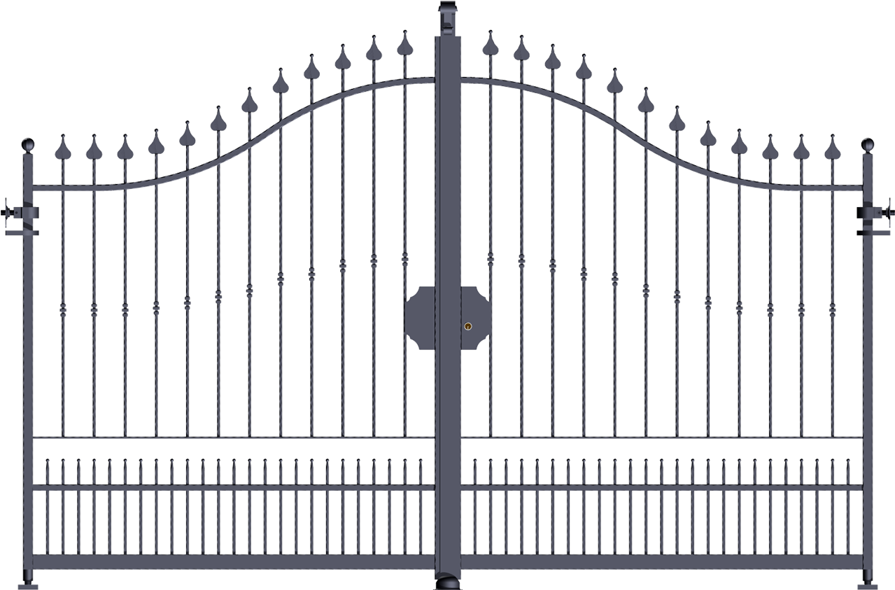 Steel Gate Transparent PNG Image