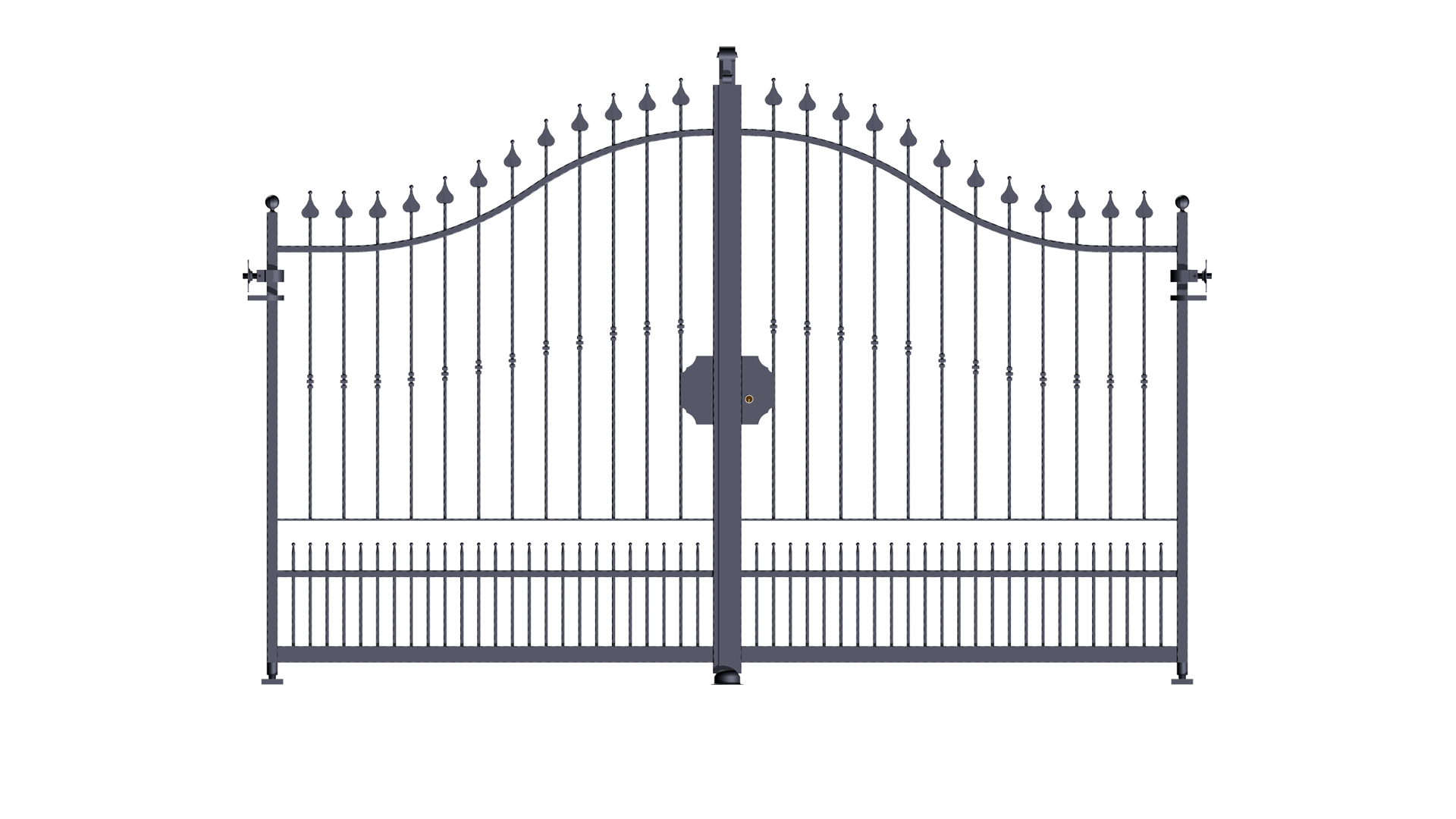 Steel Gate Transparent PNG Image