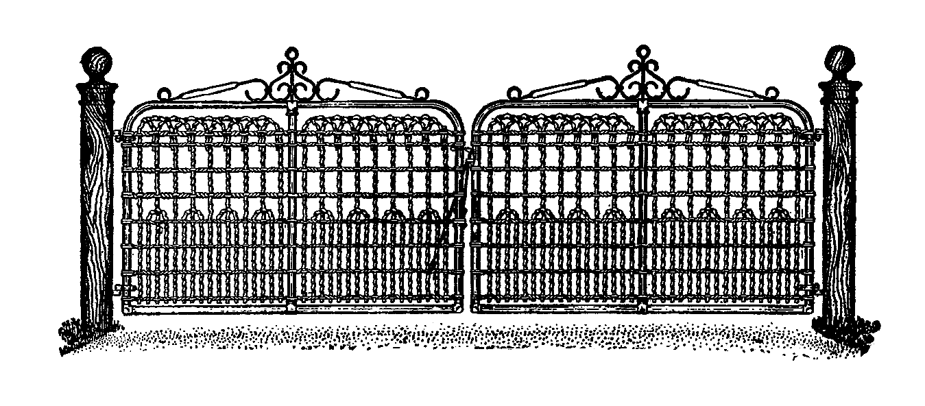 Fancy Gate Transparent PNG Image