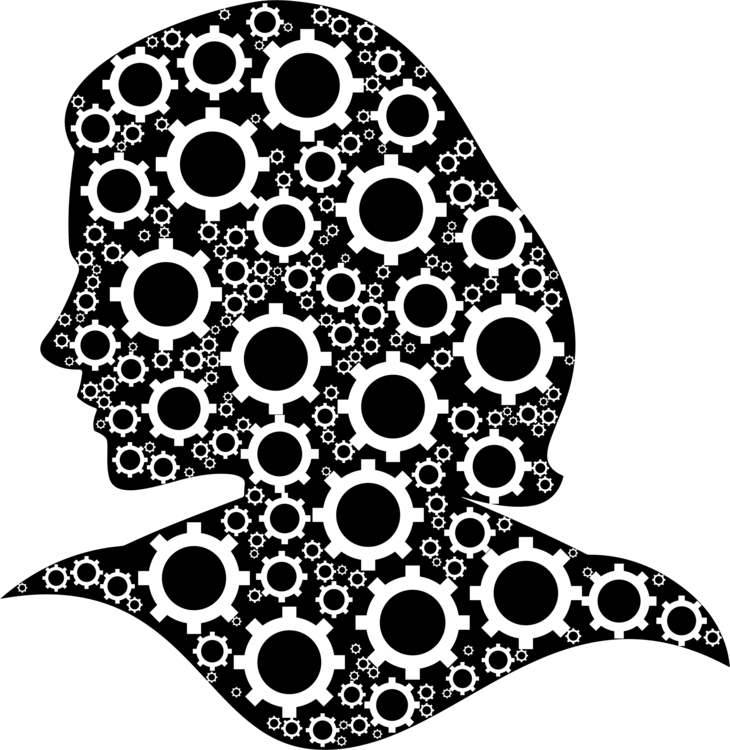 Brain Gears Female Transparent PNG Image