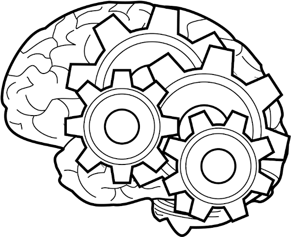 Brain Gears Transparent PNG Image