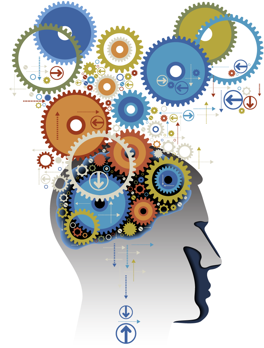 Brain Vector Gears Transparent PNG Image