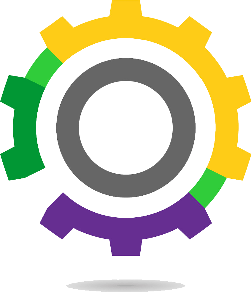 Gears Colorful Transparent PNG Image