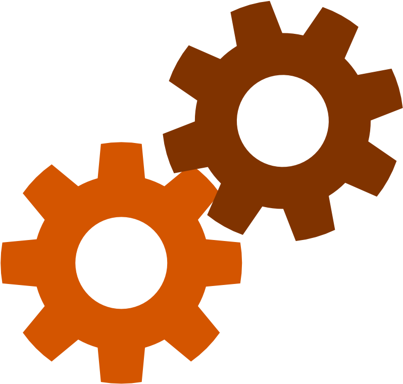 Gears Colorful Transparent PNG Image