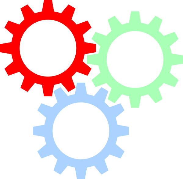 Steampunk Gears Colorful Transparent PNG Image