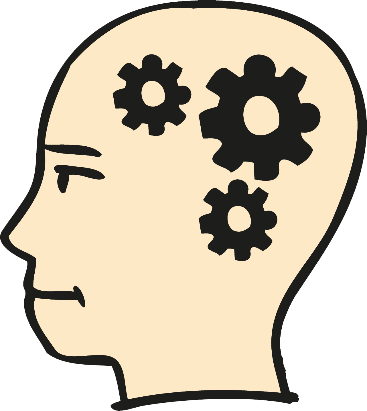 Brain Vector Gears Transparent PNG Image