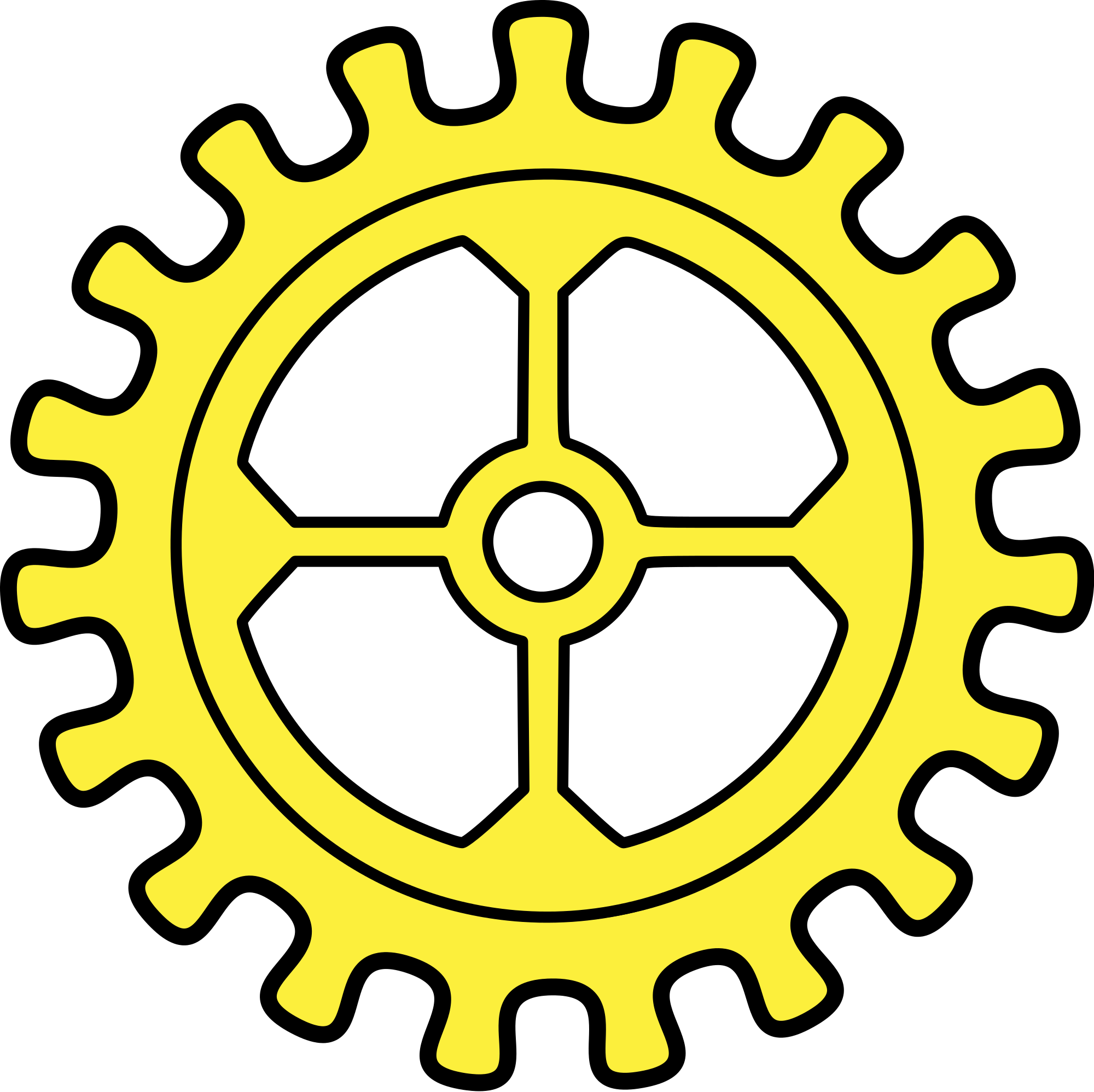Vector Gears Creative Transparent PNG Image