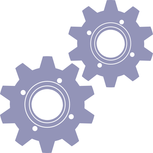 Vector Gears Transparent PNG Image