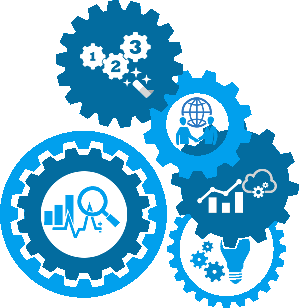 Vector Gears Transparent PNG Image