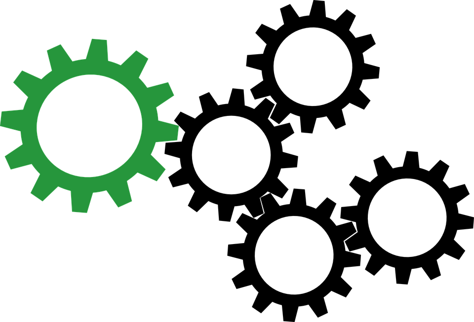 Vector Gears Transparent PNG Image