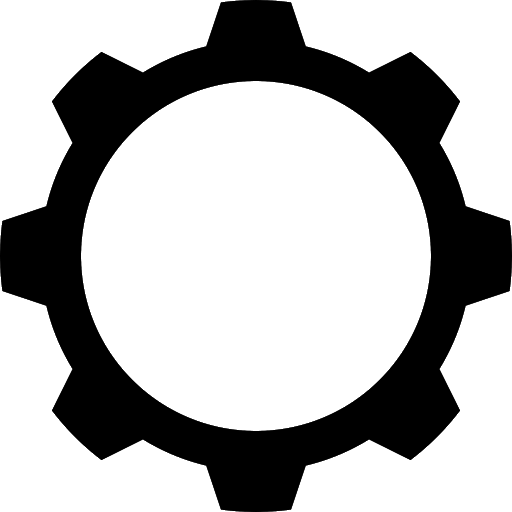 Vector Silhouette Gears File Transparent PNG Image
