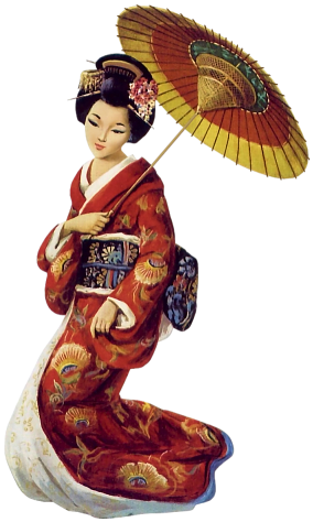 Geisha Transparent PNG Image
