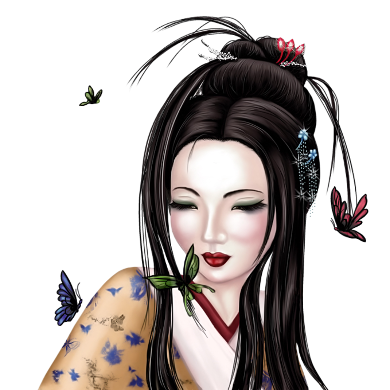 Geisha Transparent PNG Image