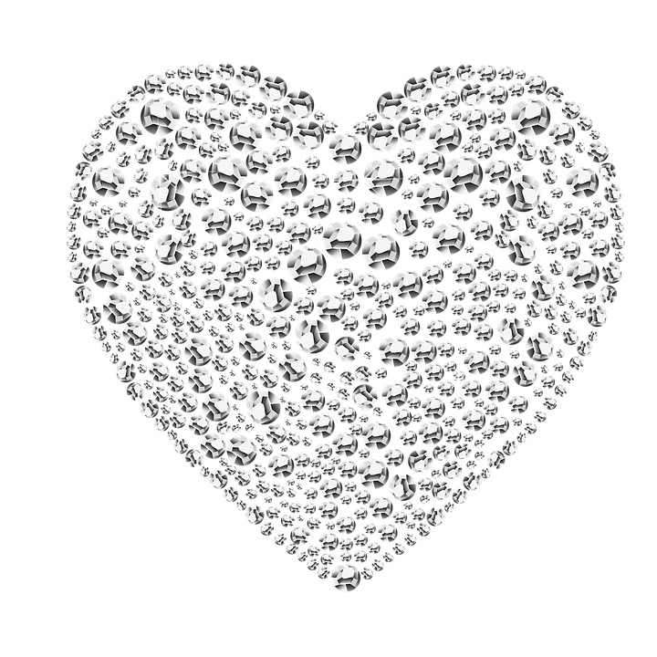 Crystal Gemstone Heart Transparent PNG Image