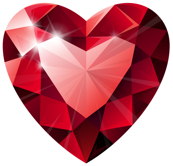 Crystal Gemstone Heart Transparent PNG Image