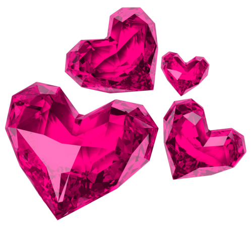 Pink Heart Gemstone Transparent PNG Image