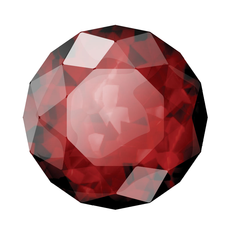 Gemstone Ruby Red Transparent PNG Image