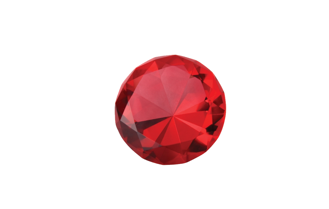 Gemstone Ruby Red Transparent PNG Image