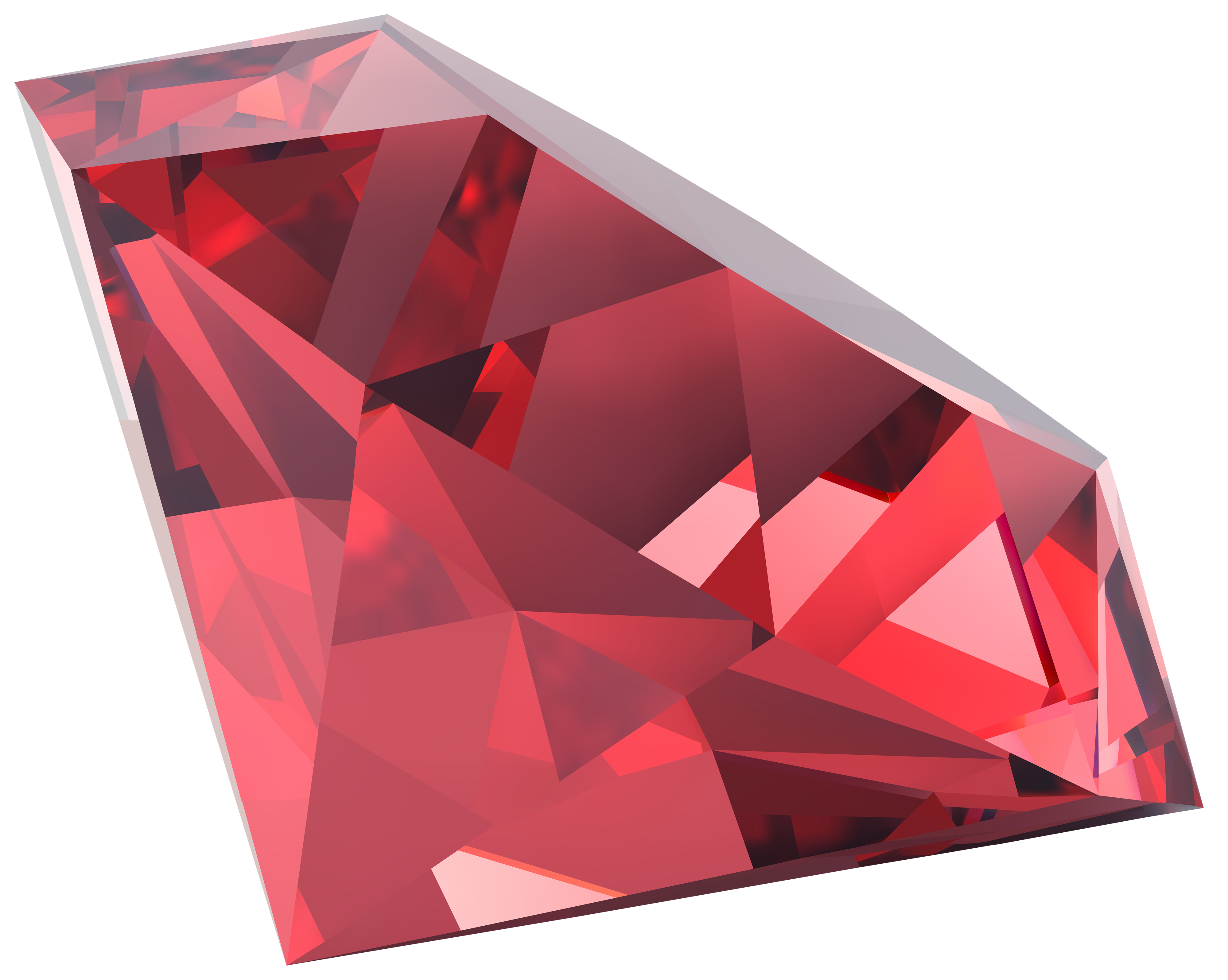 Gemstone Ruby Red Transparent PNG Image