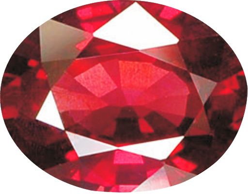 Gemstone Ruby Red Transparent PNG Image