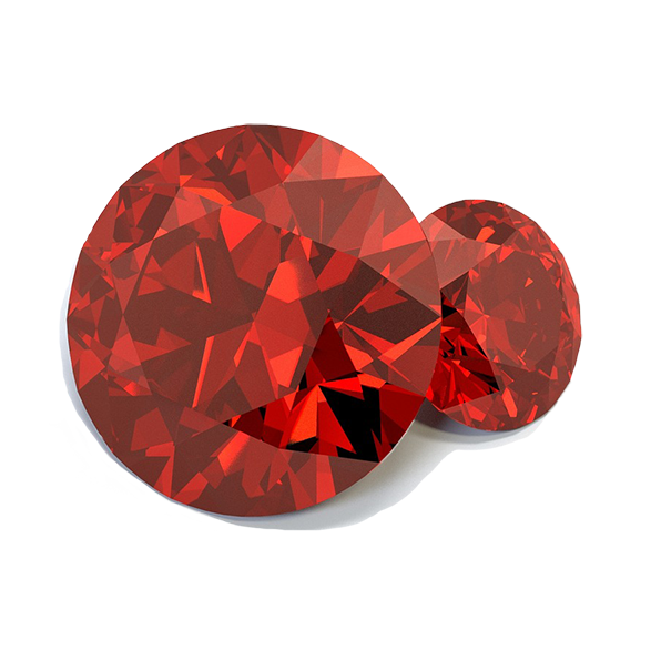 Gemstone Ruby Red Transparent PNG Image