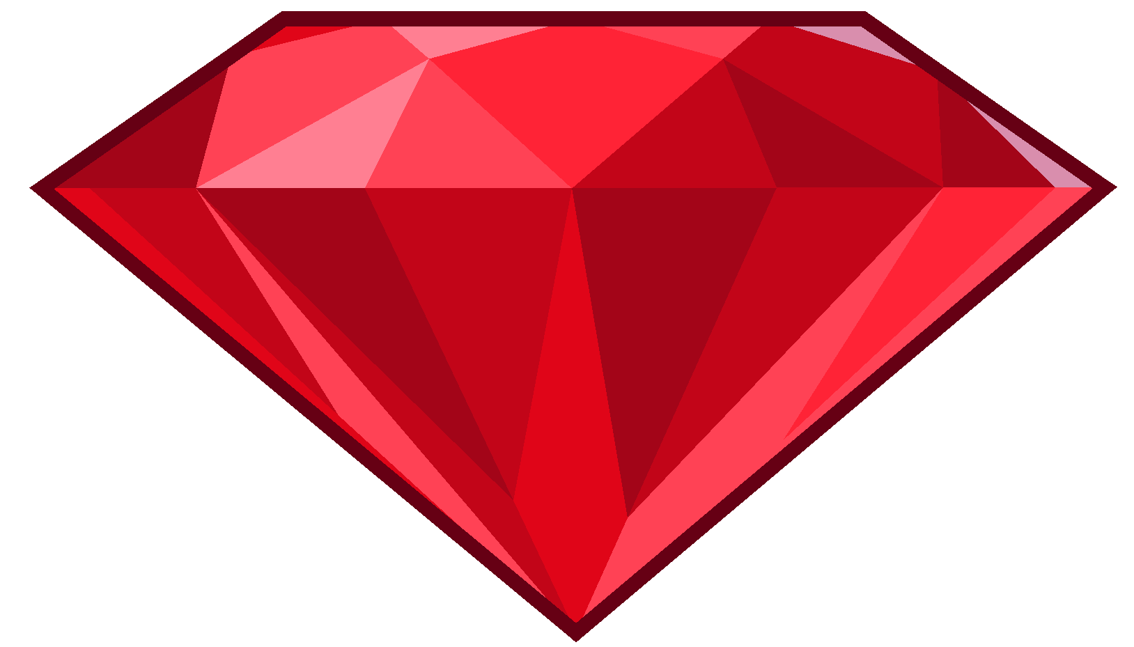 Gemstone Vector Ruby Transparent PNG Image