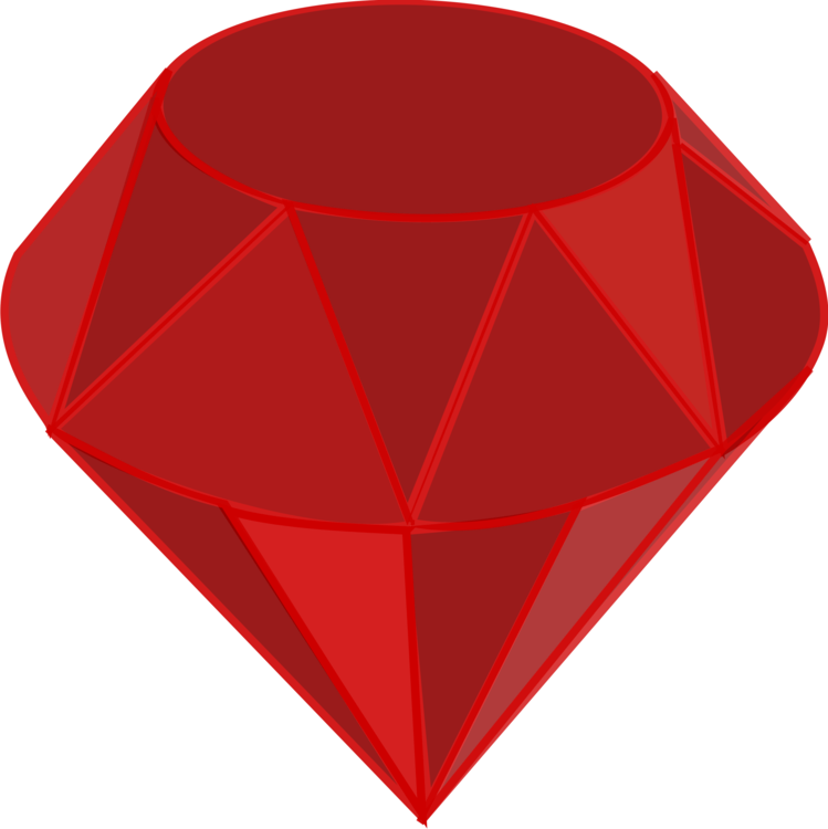 Gemstone Vector Ruby Transparent PNG Image